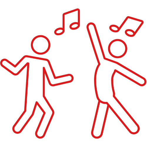dancing people icon
